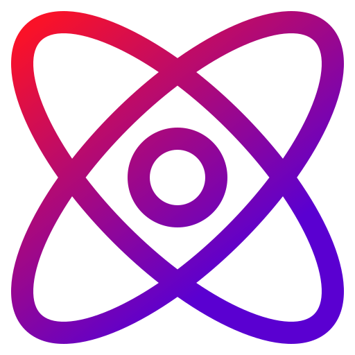 atom Generic gradient outline ikona