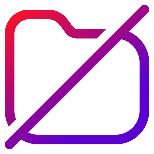 Not approved Generic gradient outline icon