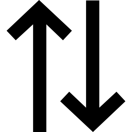 上下矢印 Generic black outline icon