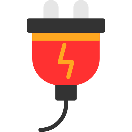 電気用プラグ Generic color fill icon