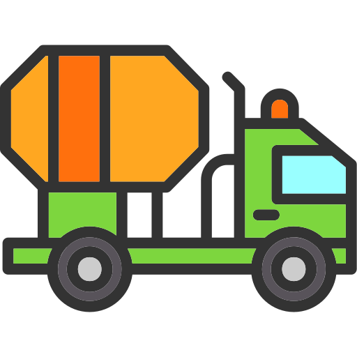 cement vrachtwagen Generic color lineal-color icoon