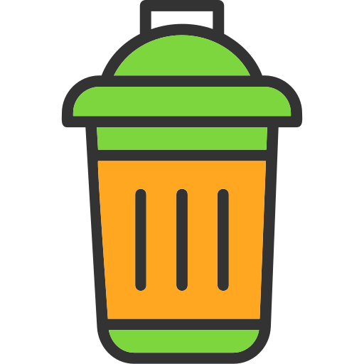 pojemnik na śmieci Generic color lineal-color ikona