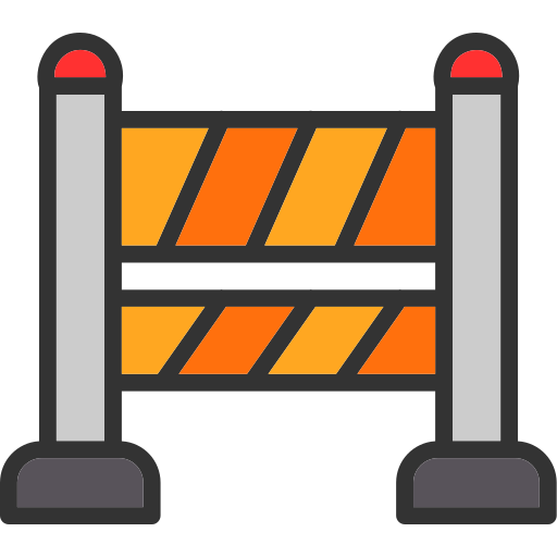 bloqueo de carretera Generic color lineal-color icono