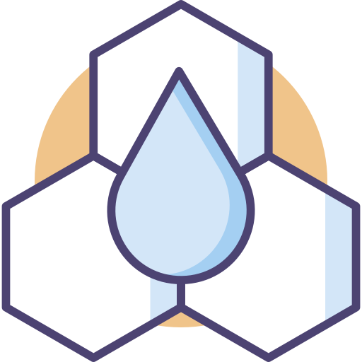 Water molecule Generic color lineal-color icon