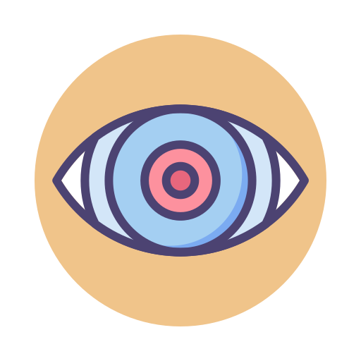 ojo Generic color lineal-color icono