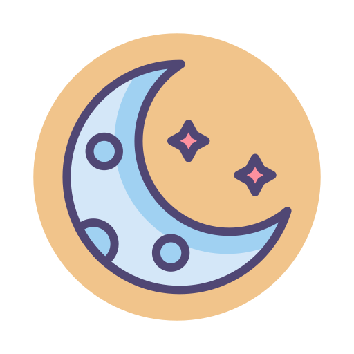 luna Generic color lineal-color icona