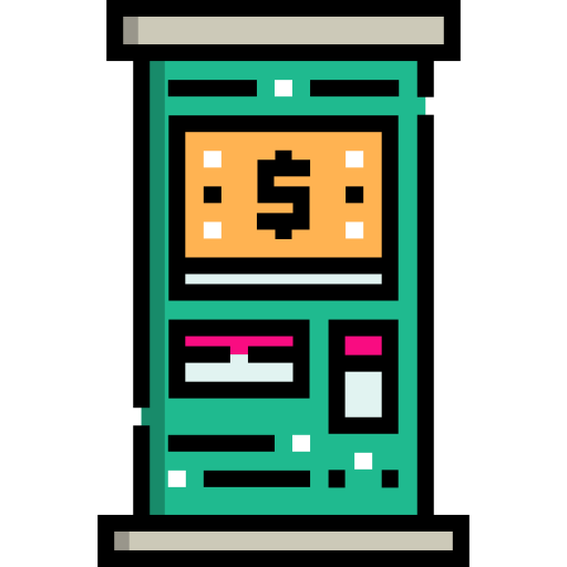 bankomat Detailed Straight Lineal color ikona