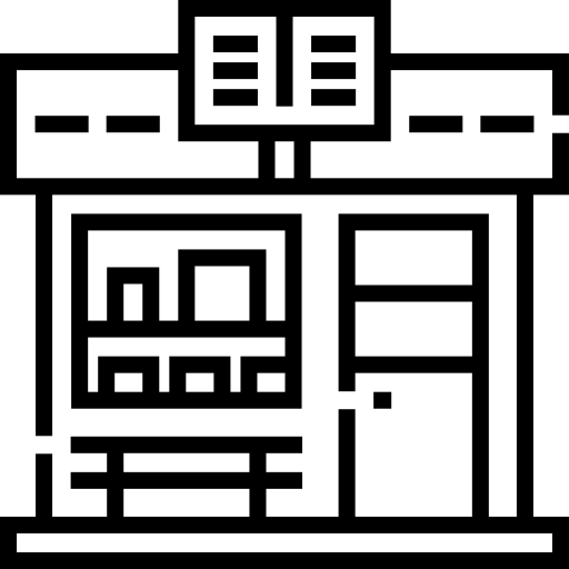 서점 Detailed Straight Lineal icon