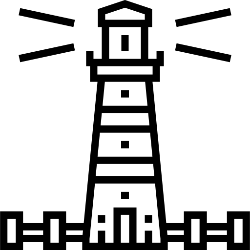 faro Detailed Straight Lineal icona