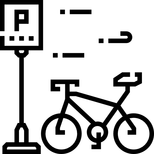 fahrradabstellplatz Detailed Straight Lineal icon