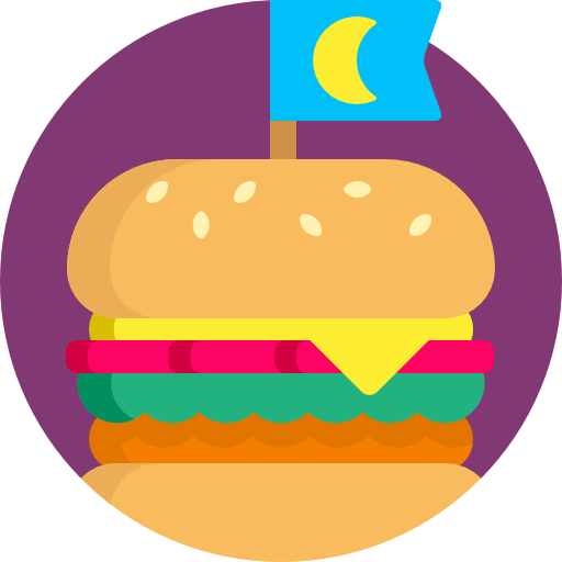 ハンバーガー Detailed Flat Circular Flat icon