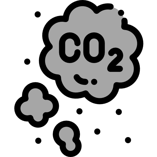 co2 Detailed Rounded Lineal color ikona