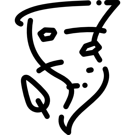 竜巻 Detailed Rounded Lineal icon