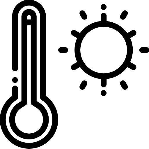 온도계 Detailed Rounded Lineal icon