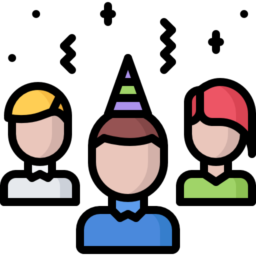 party Coloring Color icon