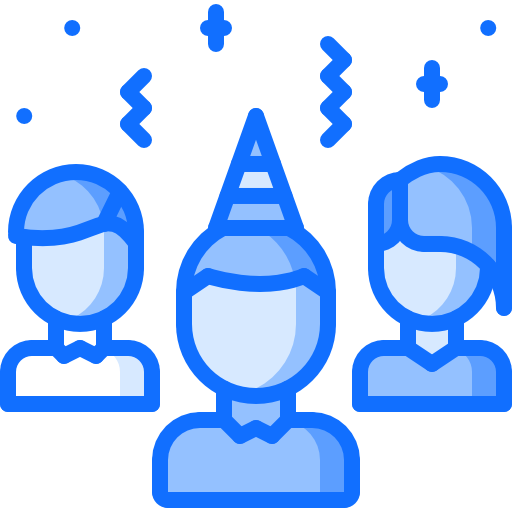 party Coloring Blue icon