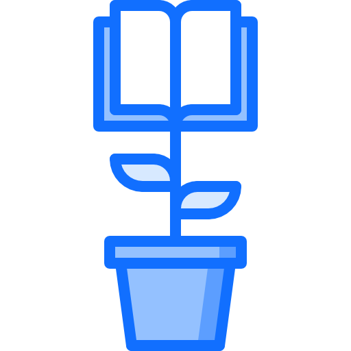 wachstum Coloring Blue icon
