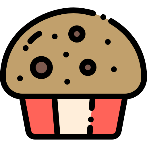 muffin Detailed Rounded Lineal color icon