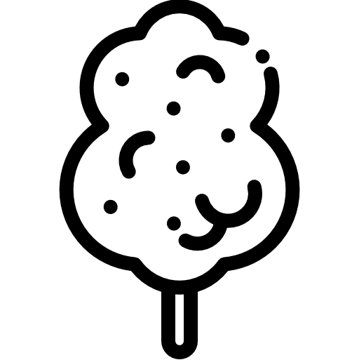 솜사탕 Detailed Rounded Lineal icon