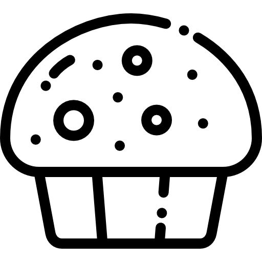 머핀 Detailed Rounded Lineal icon