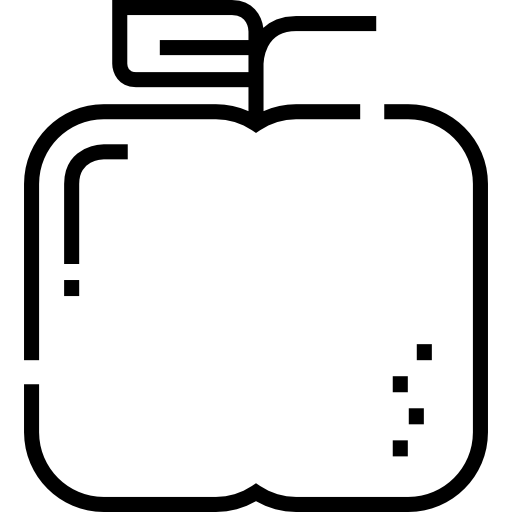 manzana Detailed Straight Lineal icono