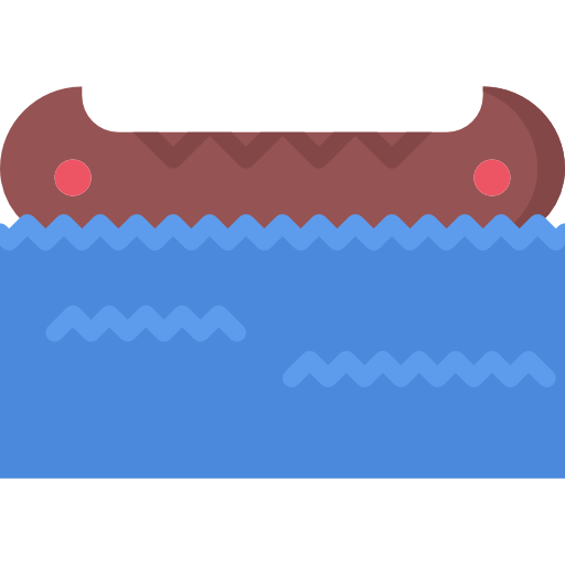 kajak Coloring Flat icon