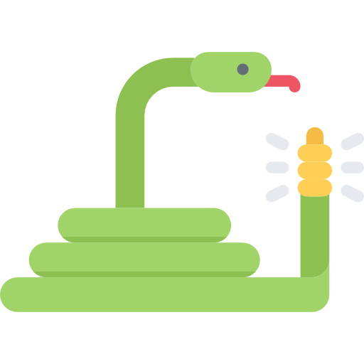 Snake Coloring Flat icon