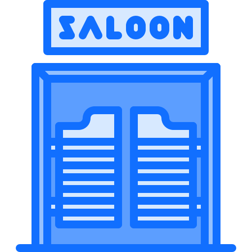 Saloon Coloring Blue icon