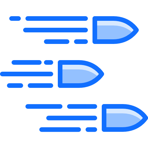 Bullets Coloring Blue icon