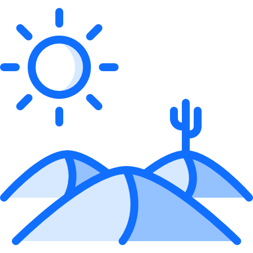 desierto Coloring Blue icono