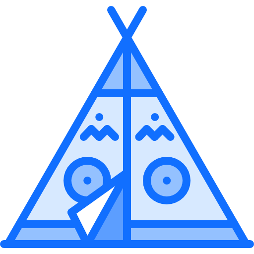 tipi Coloring Blue icoon