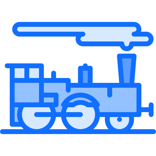 lokomotywa Coloring Blue ikona