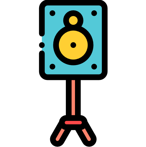 Sound system Detailed Rounded Lineal color icon