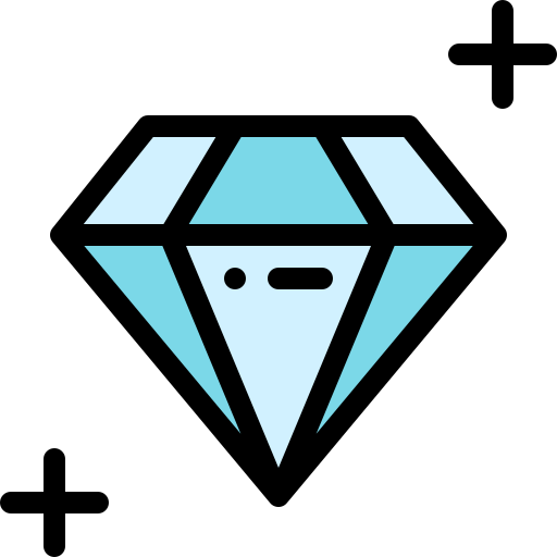 diamant Detailed Rounded Lineal color icon