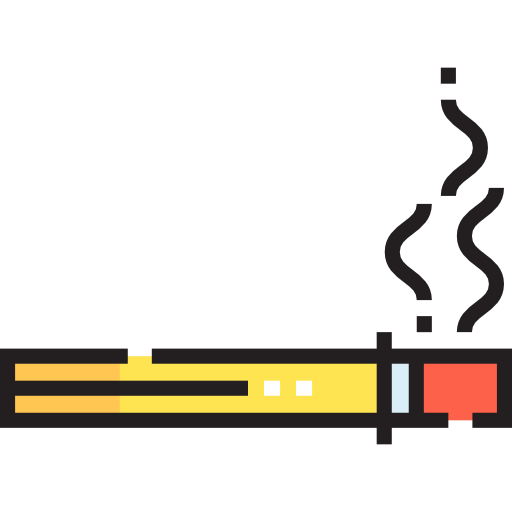 Cigarette Detailed Straight Lineal color icon