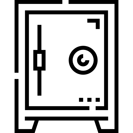 caja fuerte Detailed Straight Lineal icono