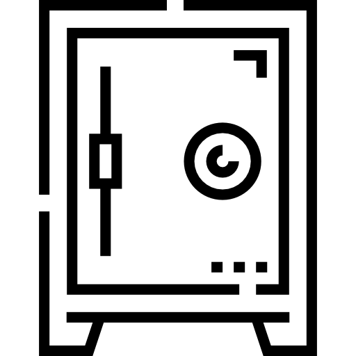 cassaforte Detailed Straight Lineal icona