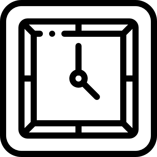 壁時計 Detailed Rounded Lineal icon