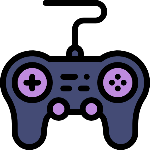 Gamepad Detailed Rounded Lineal color icon