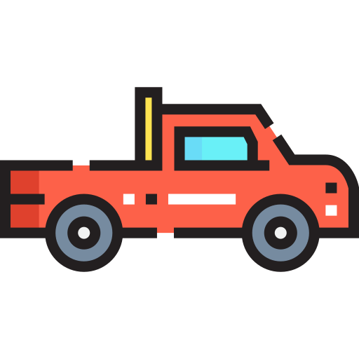 トラック Detailed Straight Lineal color icon