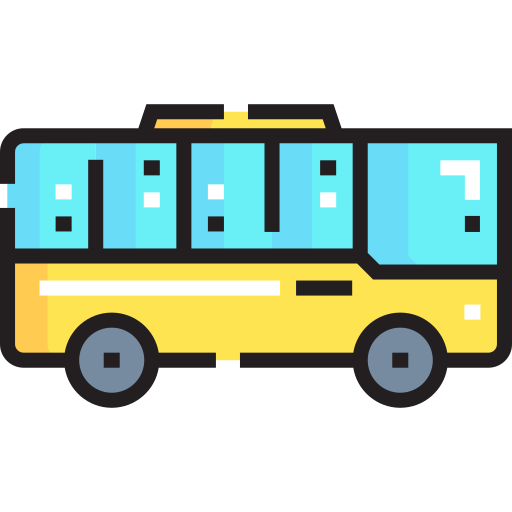버스 Detailed Straight Lineal color icon