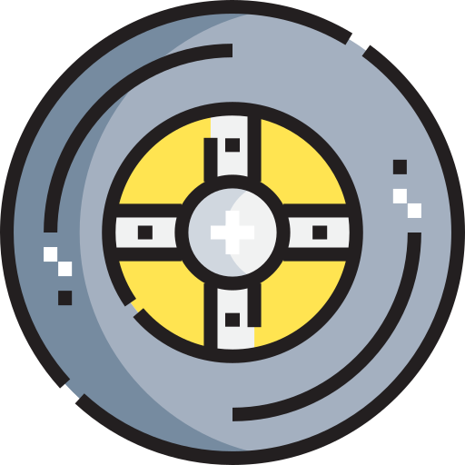 타이어 Detailed Straight Lineal color icon