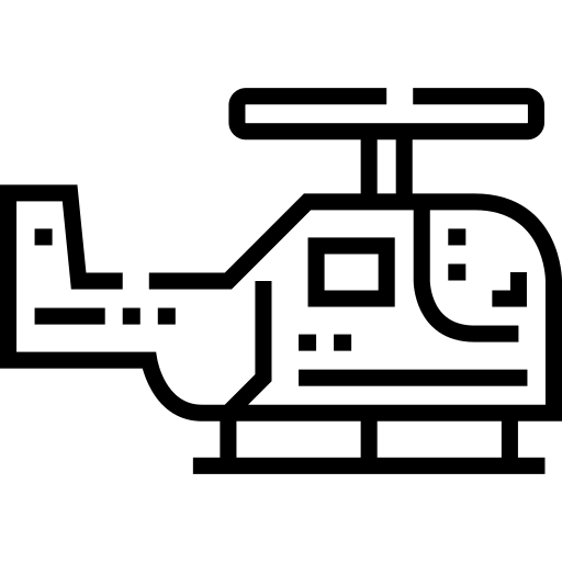 elicottero Detailed Straight Lineal icona