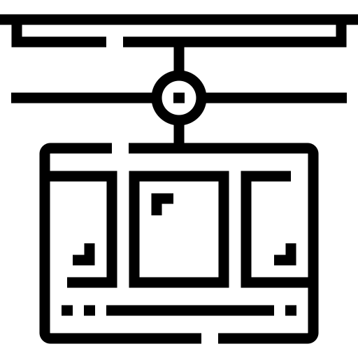 kabelbaan Detailed Straight Lineal icoon