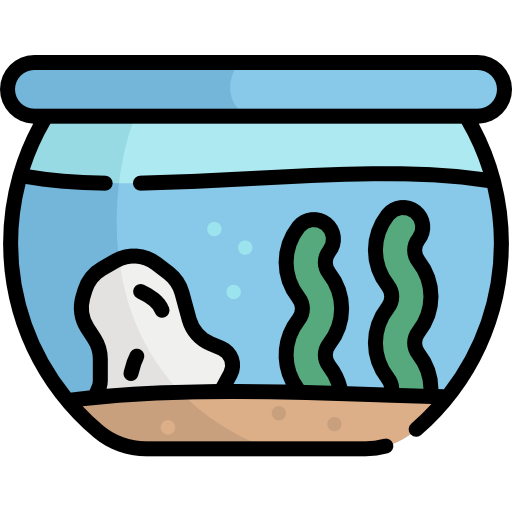 acquario Kawaii Lineal color icona