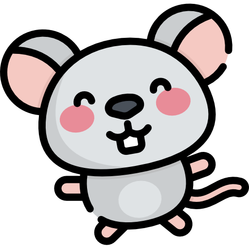 maus Kawaii Lineal color icon