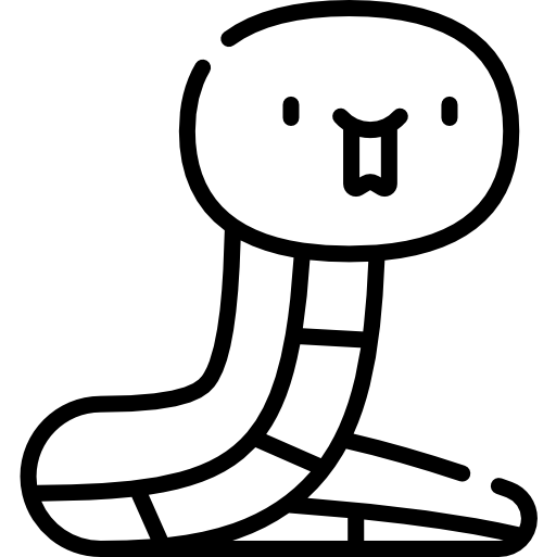 schlange Kawaii Lineal icon