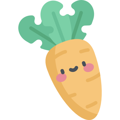 Carrot Kawaii Flat icon