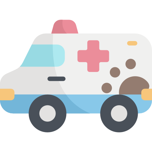 ambulanza Kawaii Flat icona