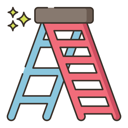 escalera Generic color lineal-color icono
